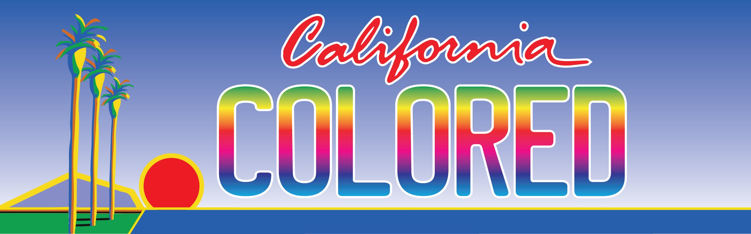 Colored California brand banner