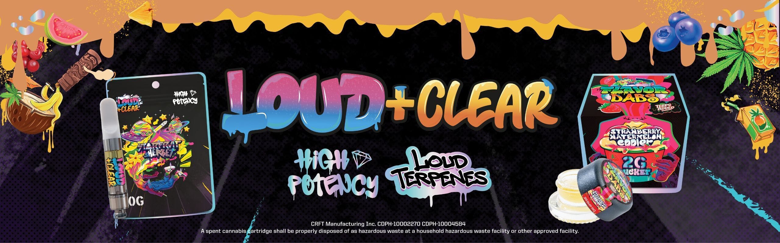 Loud+Clear brand banner