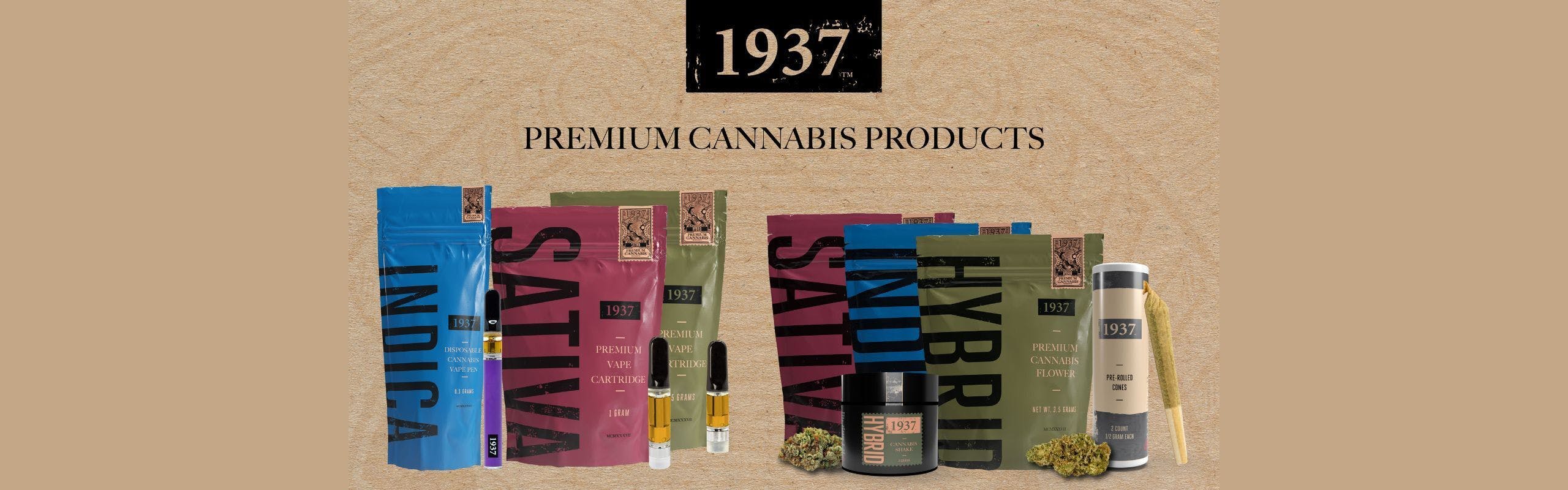1937 Cannabis brand banner