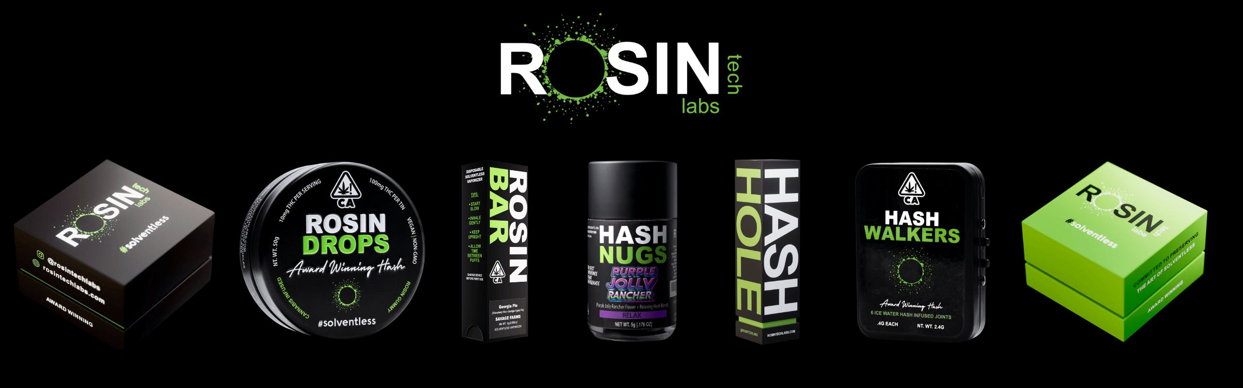 Rosin Tech Labs brand banner
