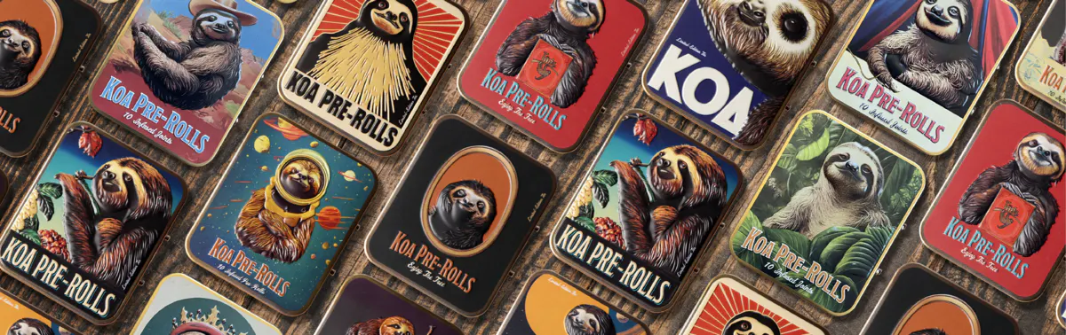 Koa Cannabis Co brand banner