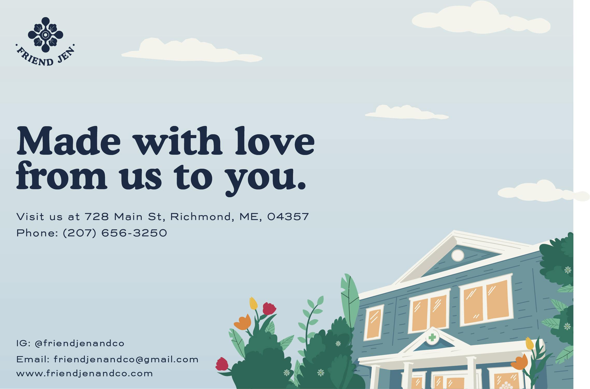 Friend Jen and Co brand banner