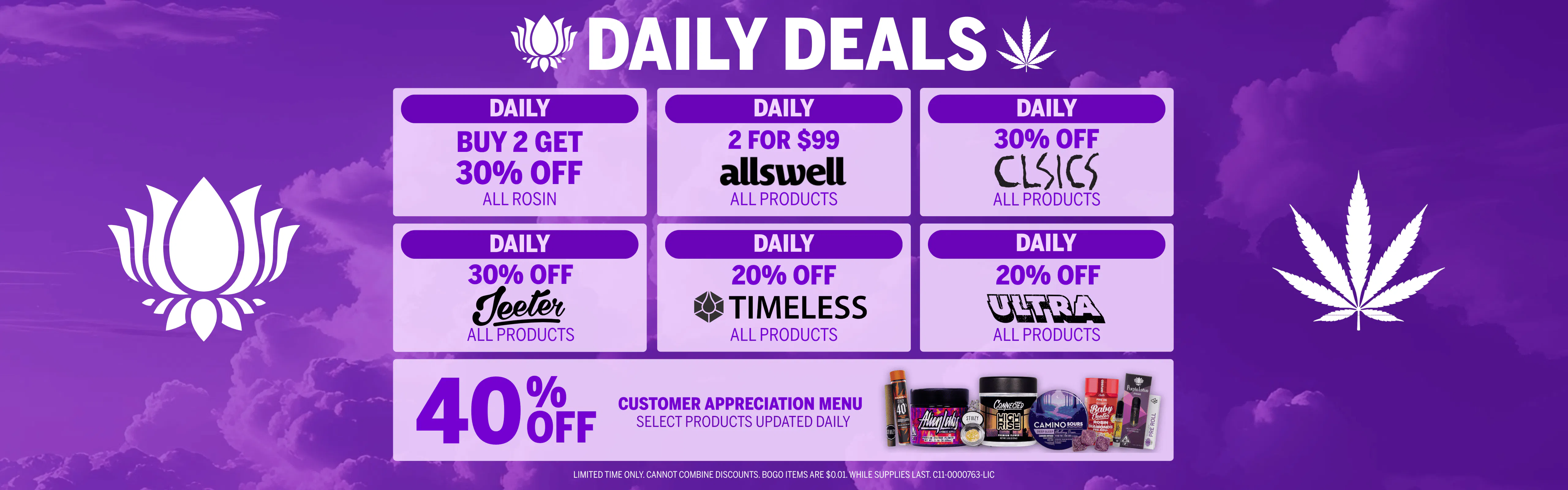 Purple Lotus brand banner