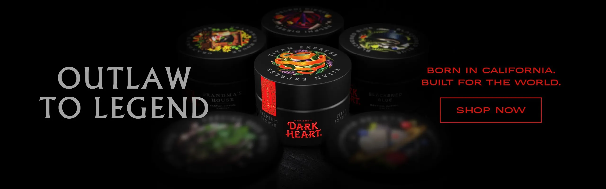 Dark Heart brand banner