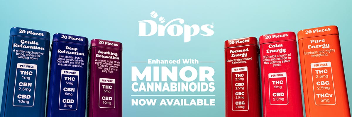 Drops brand banner