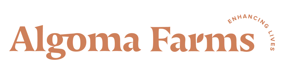Algoma Farms brand banner