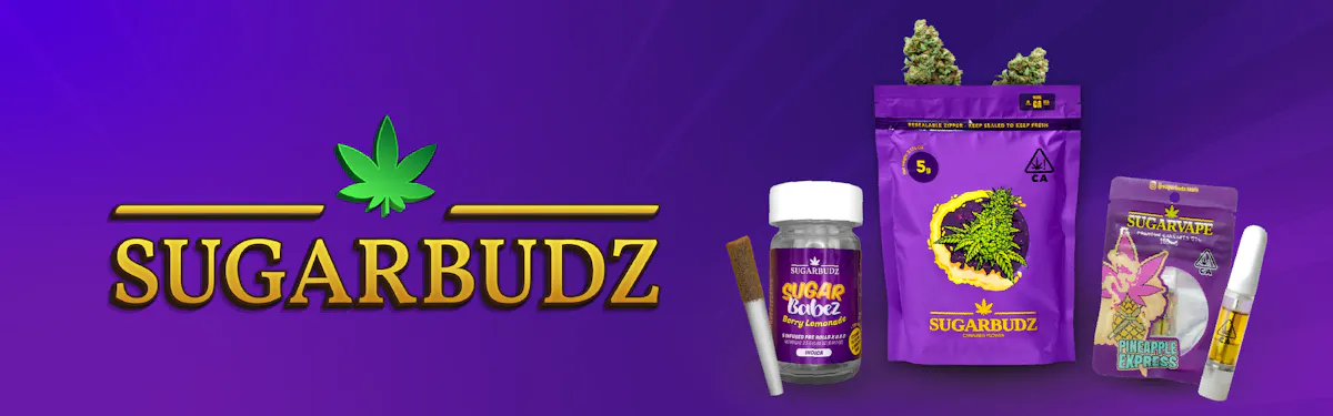 SugarBudz brand banner