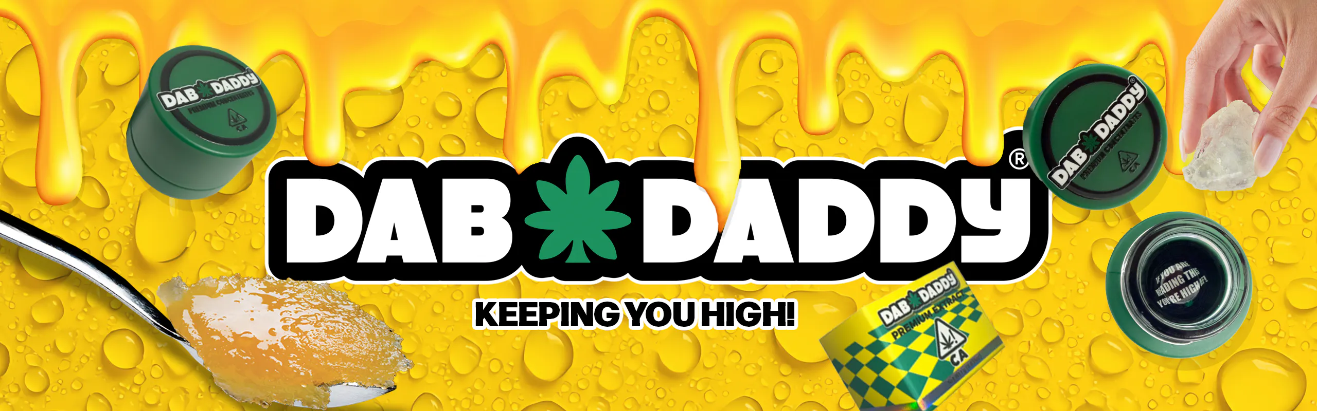Dab Daddy Ⓡ brand banner