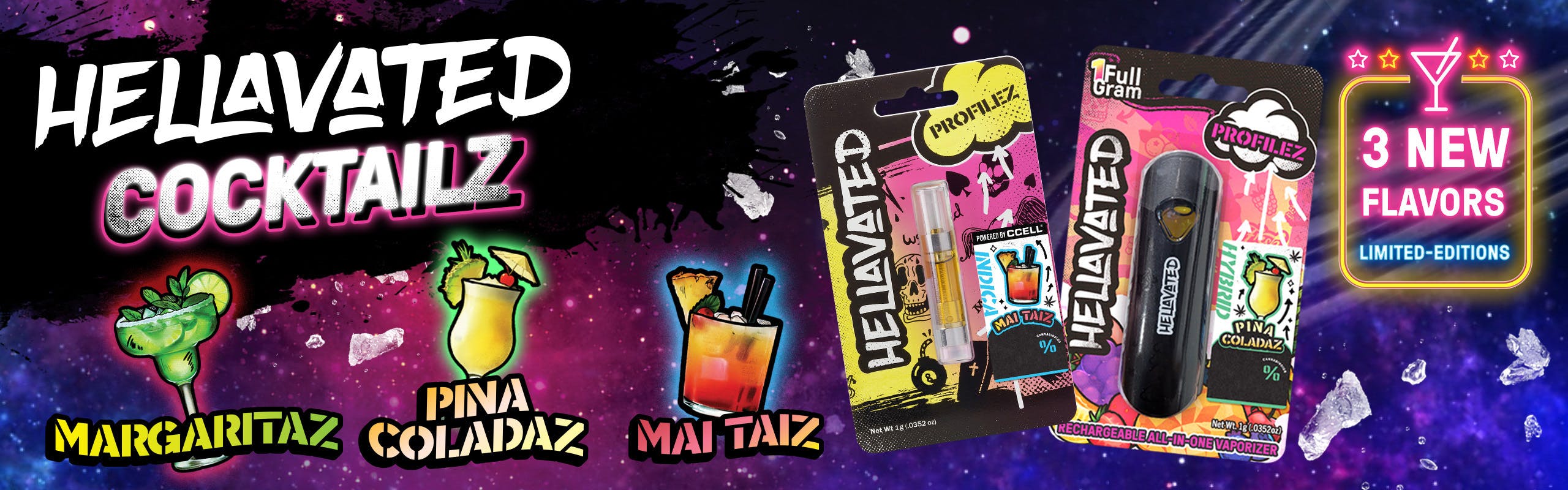 Hellavated brand banner