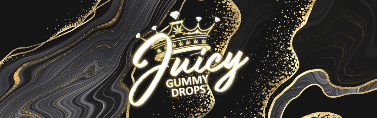 Juicy Gummy Drops brand banner