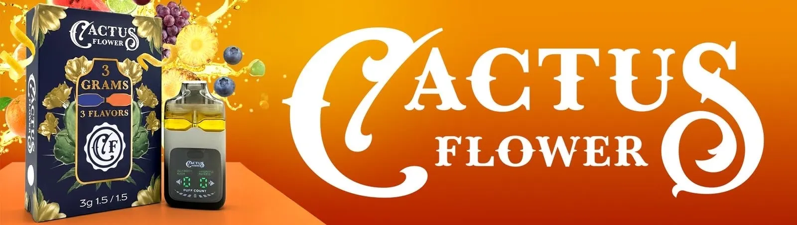 Cactus Flower brand banner