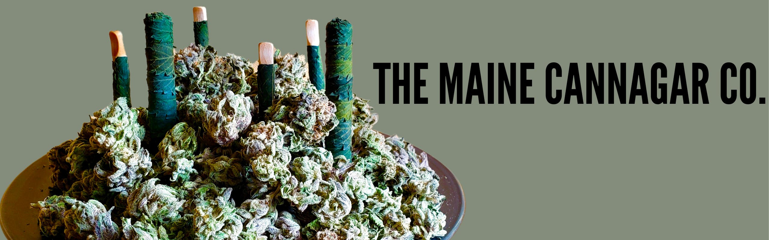 The Maine Cannagar Co brand banner