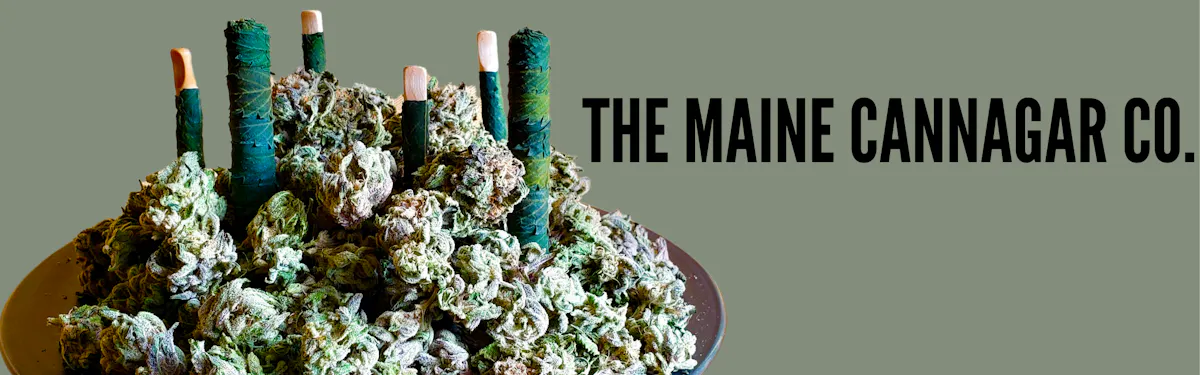 The Maine Cannagar Co brand banner