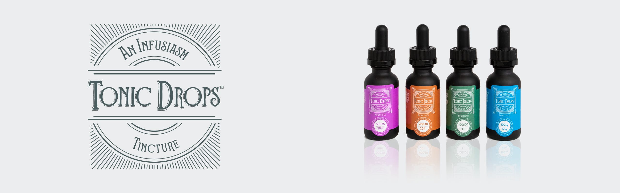 Tonic Drops brand banner