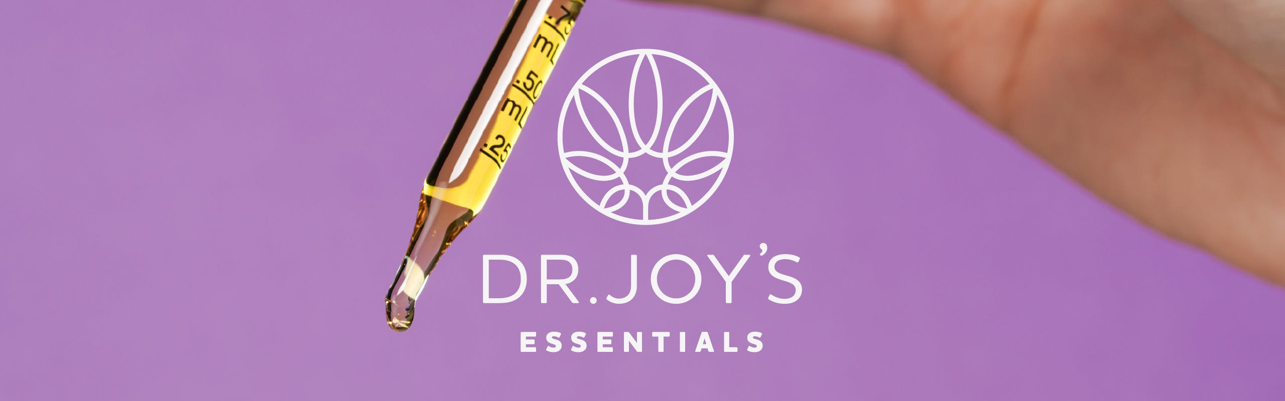Dr Joy's Essentials brand banner