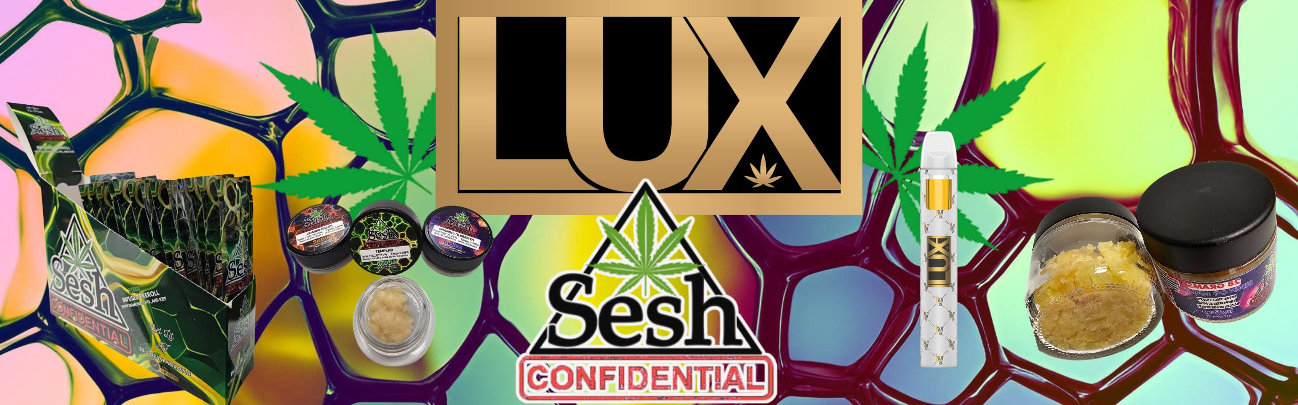 LUX Cannabis Company brand banner