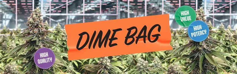 Dime Bag brand banner