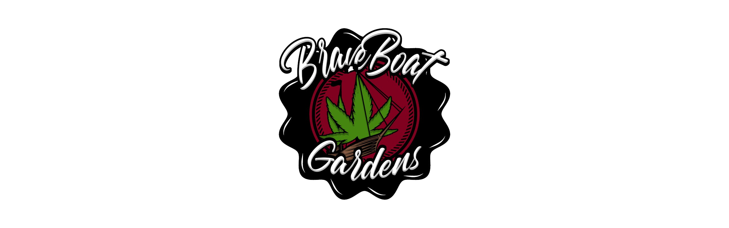 Brave Boat Gardens brand banner