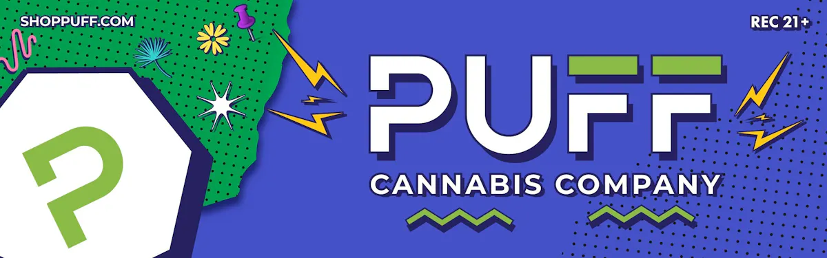 Puff Cannabis Company brand banner