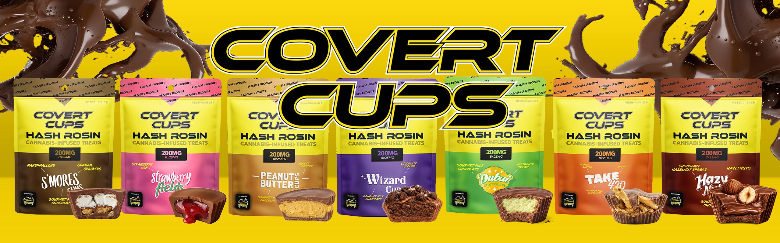 Covert Cups brand banner