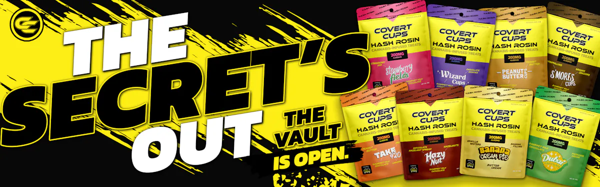 Covert Cups brand banner