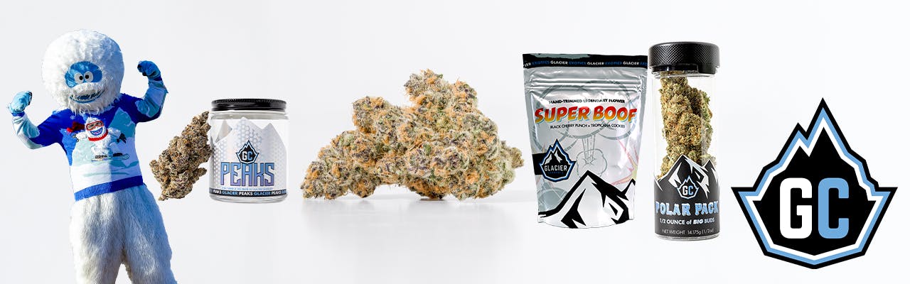 Glacier Cannabis brand banner