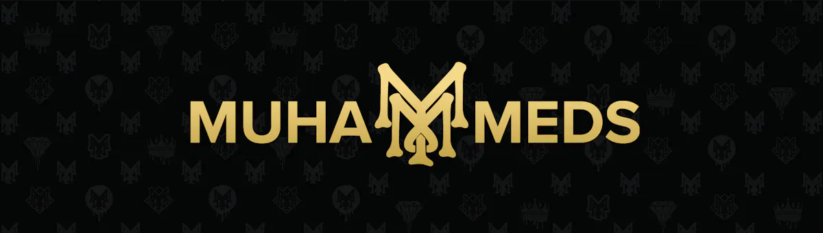 Muha Meds brand banner