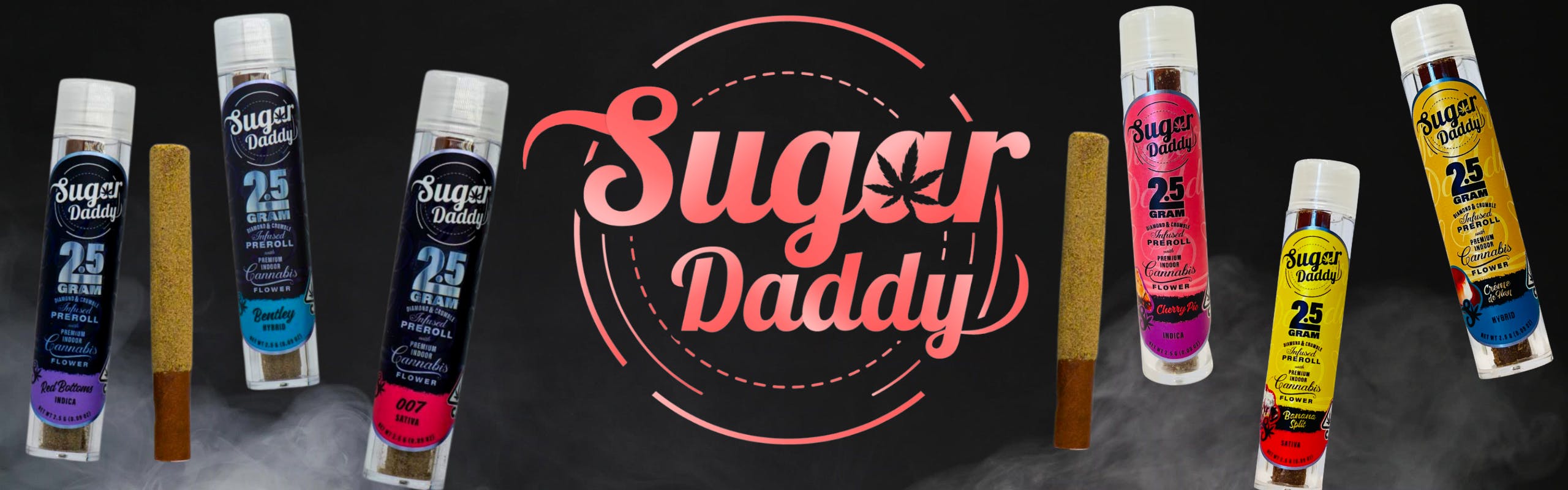Sugar Daddy brand banner
