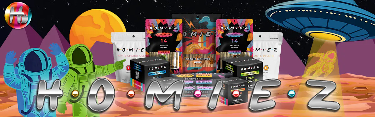 HOMIEZ brand banner