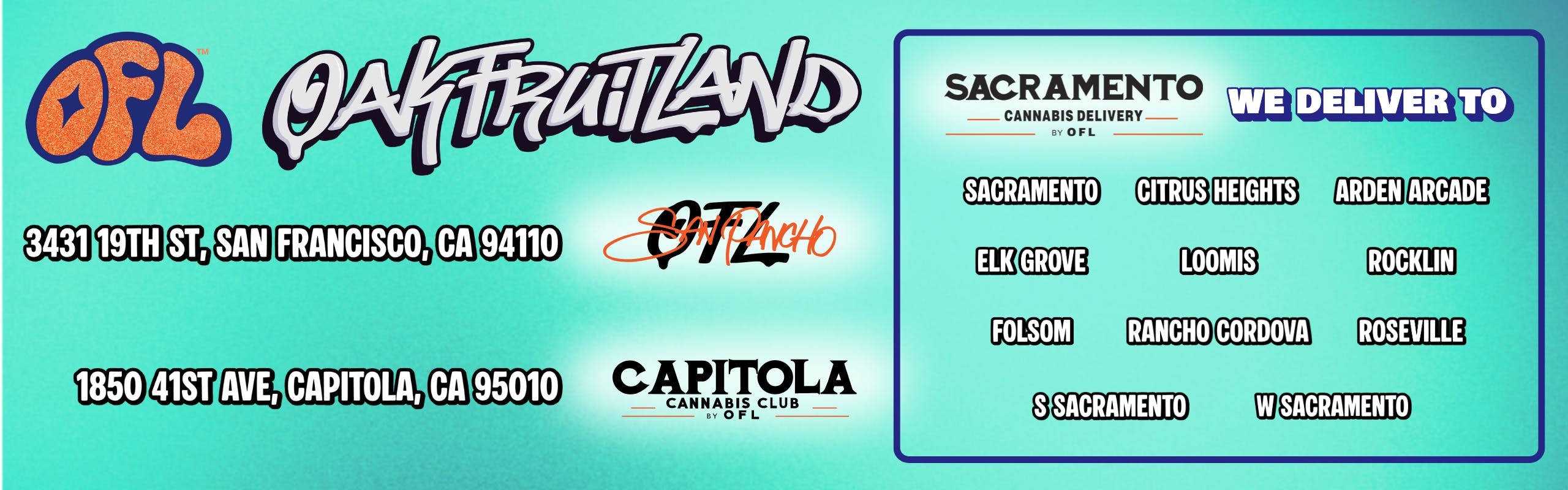 Oakfruitland (OFL) brand banner