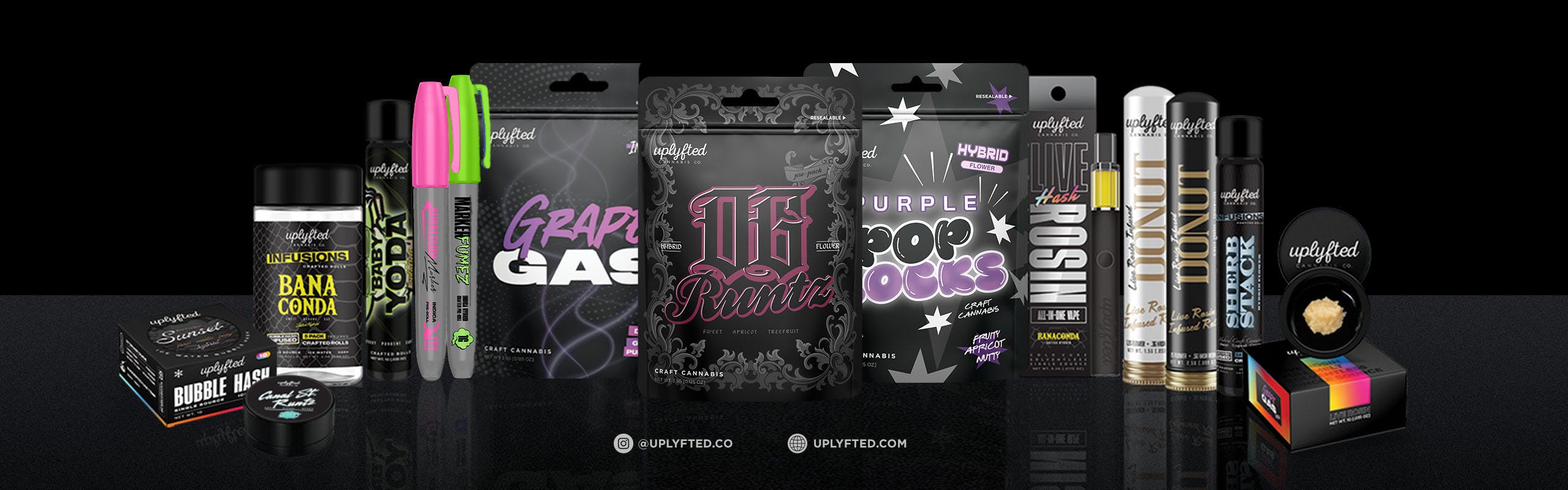 Uplyfted Cannabis Co brand banner