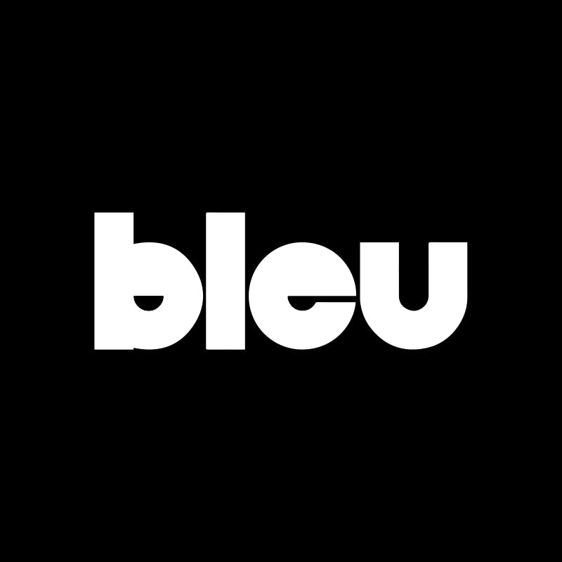 Bleu brand banner