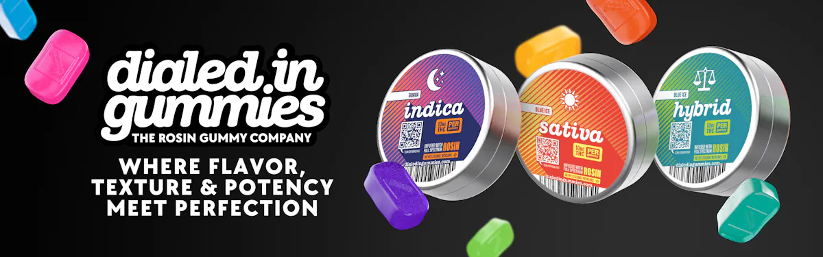 Dialed In Gummies brand banner