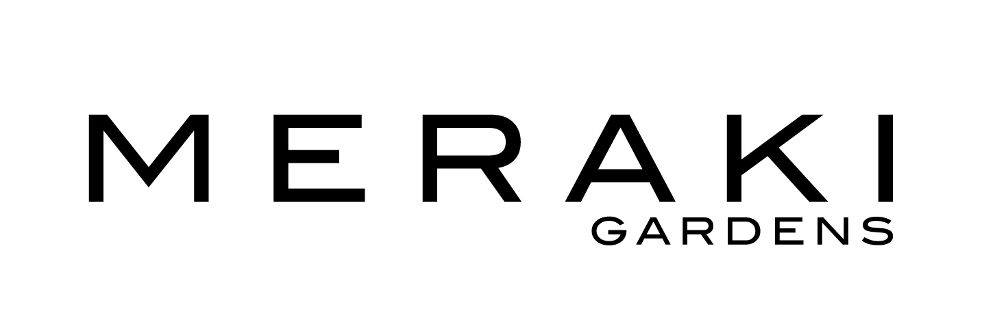 Meraki Gardens brand banner
