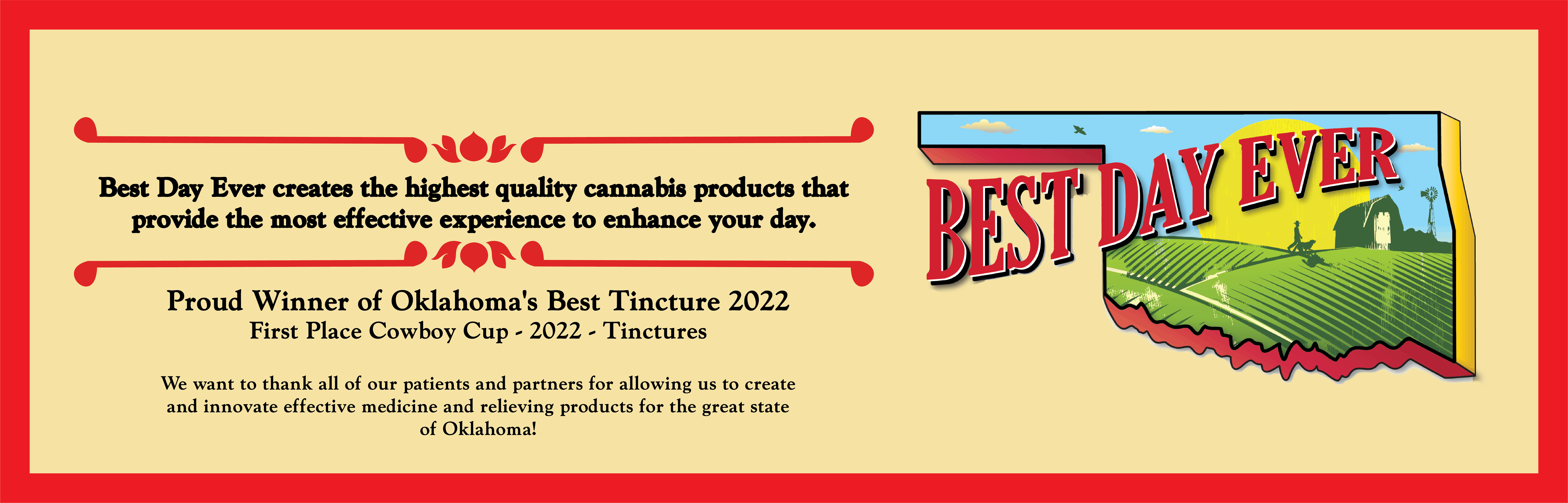 Best Day Ever OK brand banner