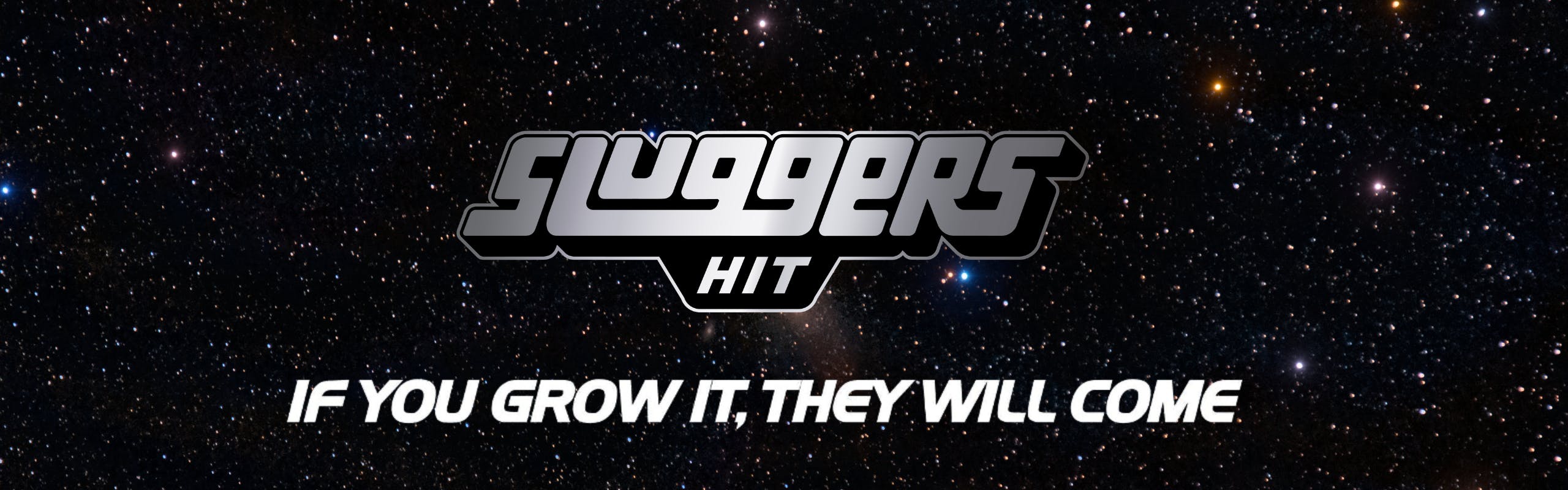 Sluggers Hit brand banner