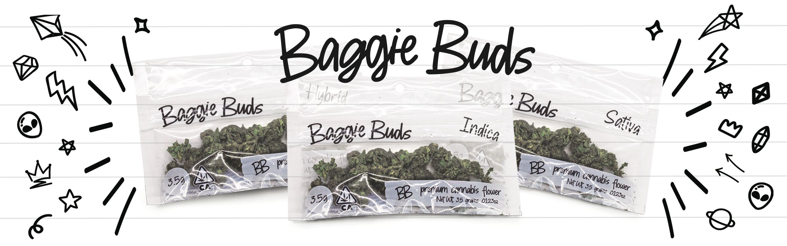 Baggie Buds brand banner