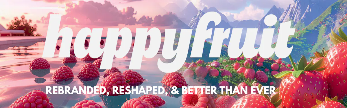 Happy Fruit brand banner