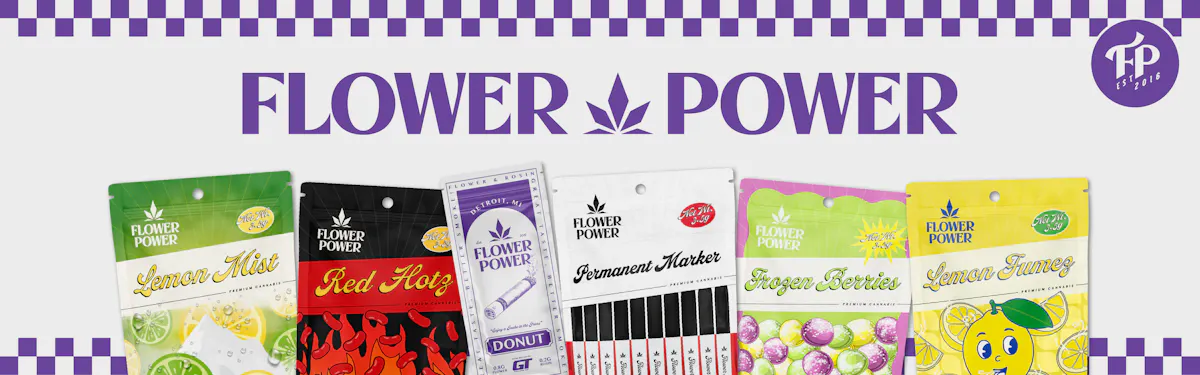 Flower Power Cannabis brand banner