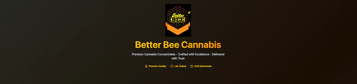 Better Bee Cannabis brand banner