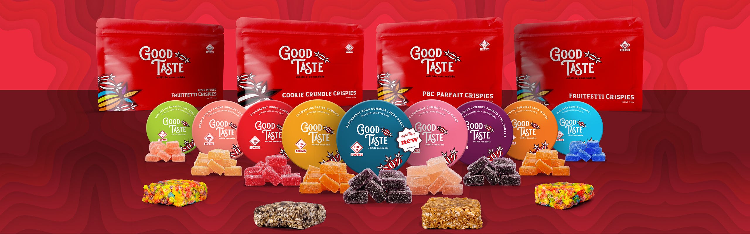 Good Taste Edibles brand banner