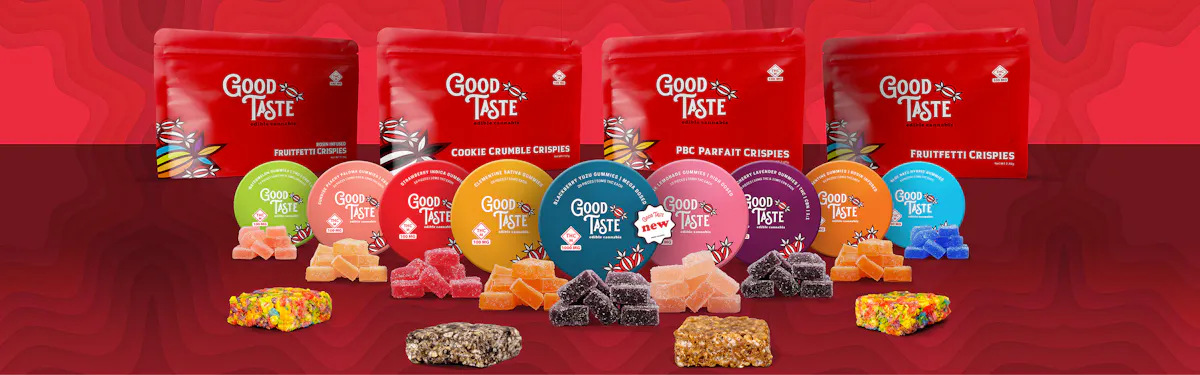 Good Taste Edibles brand banner