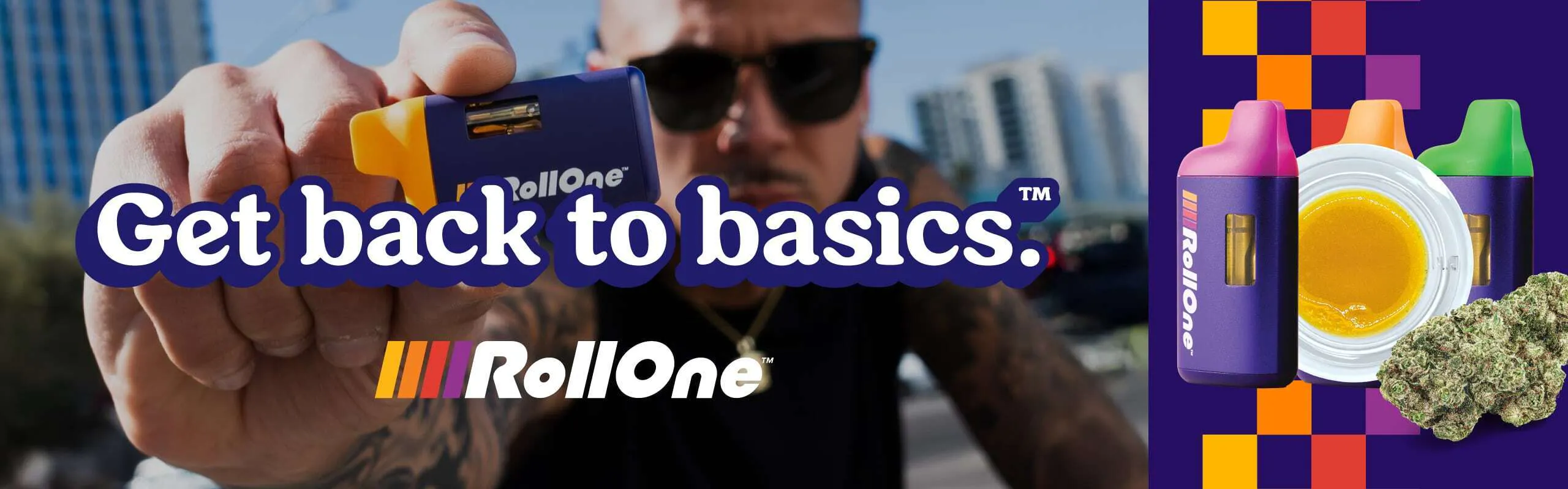 Roll One brand banner