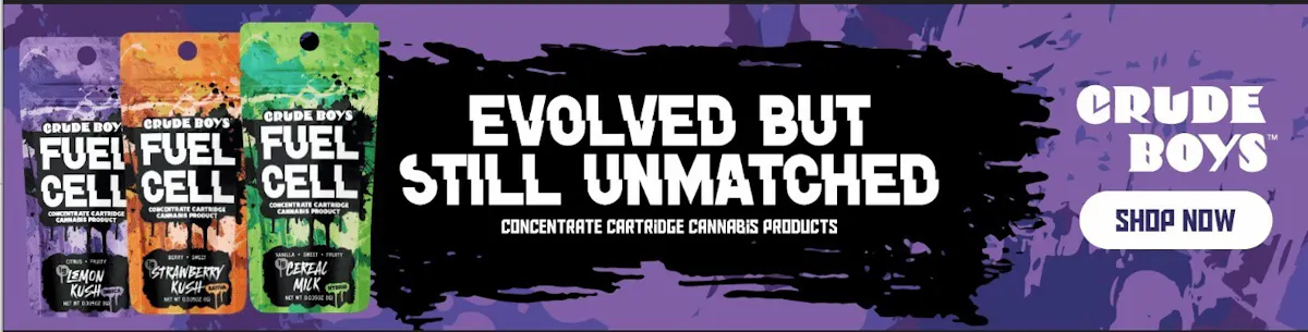 Crude Boys Concentrates brand banner