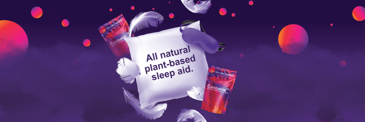 Cannabis PM Sleep brand banner