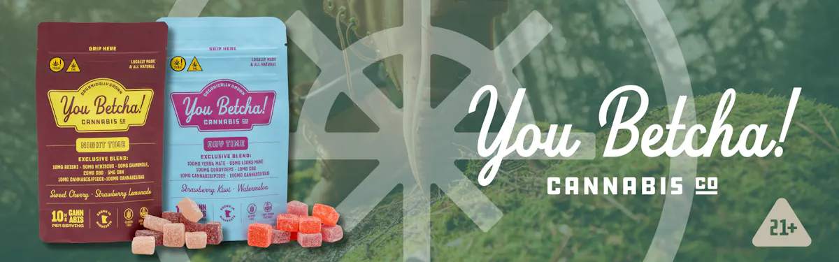 You Betcha Cannabis brand banner