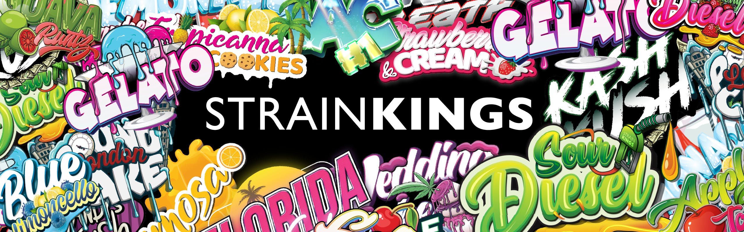 Strain Kings brand banner