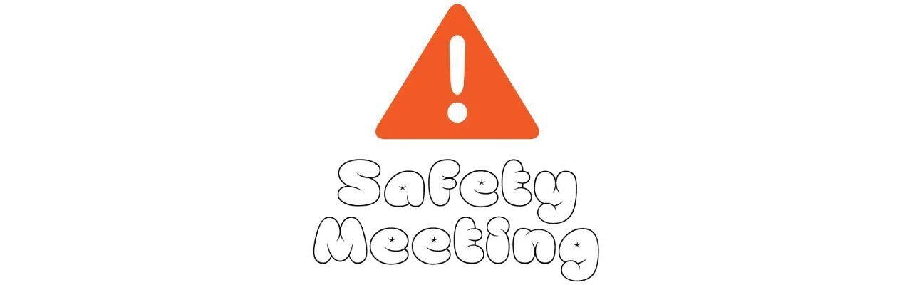 Safety Meeting brand banner