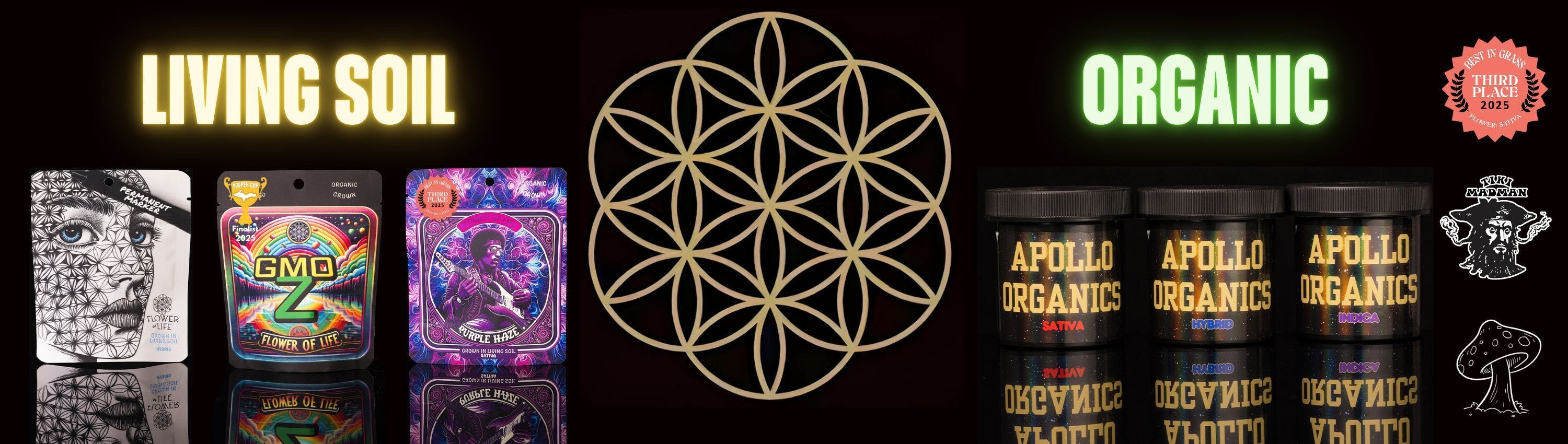 Flower of Life brand banner