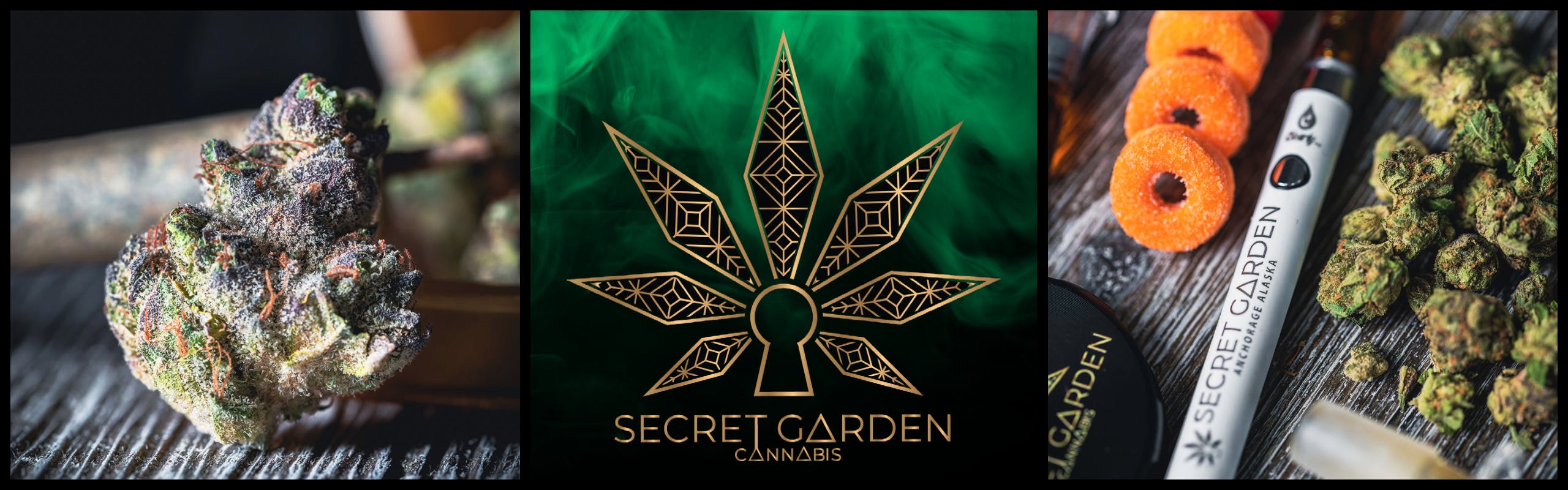 Secret Garden Cannabis brand banner